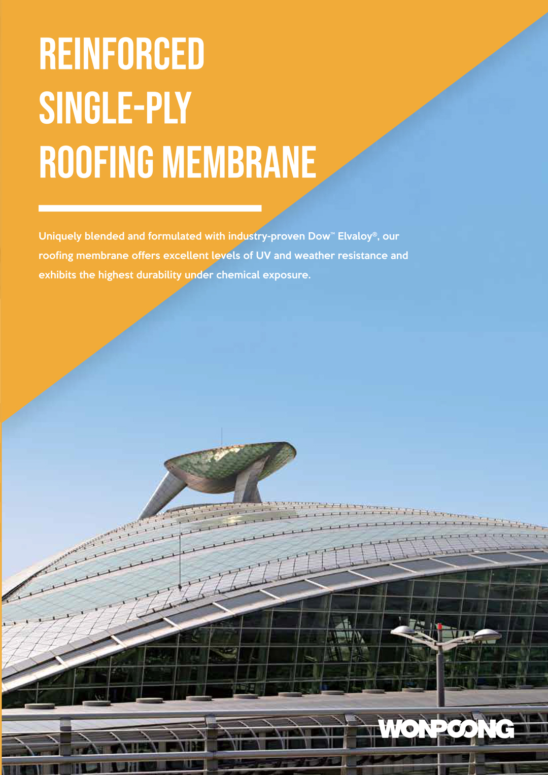 Reinforced single-ply roofing membrane